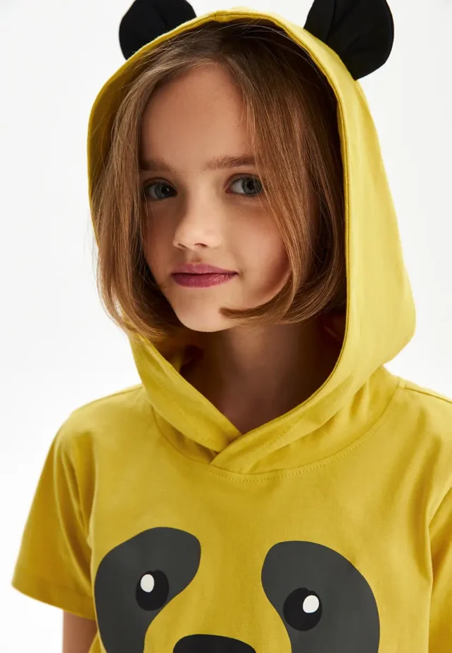 Футболка ECO cotton с принтом для девочек и мальчиков, цвет светло-зеленый, размер 110 — изображение 5