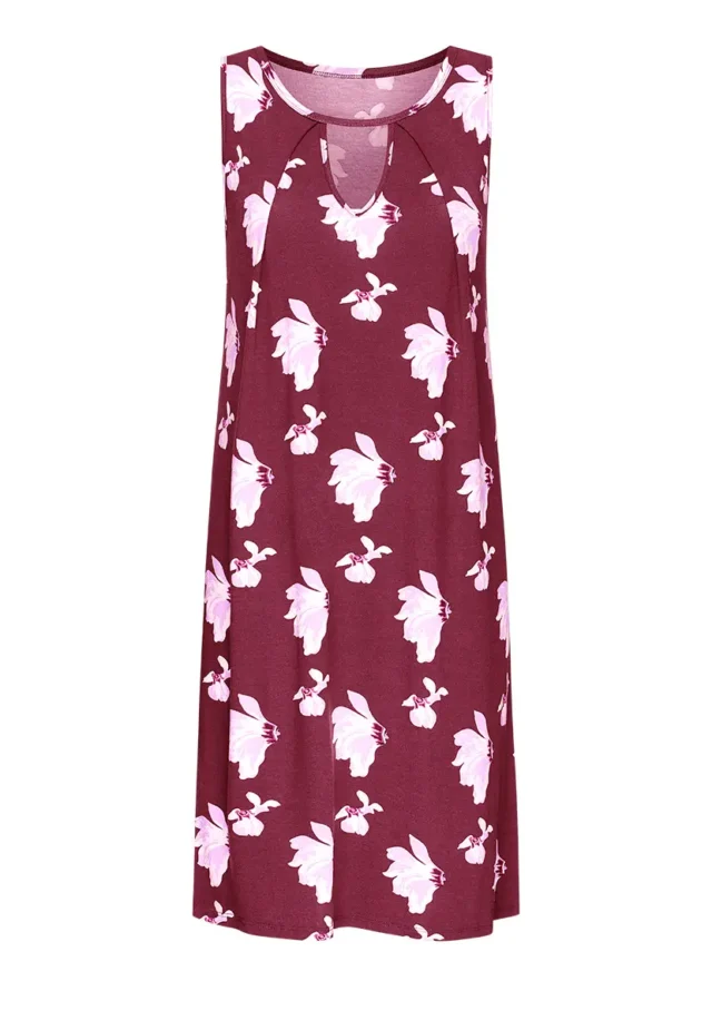 HW119SS19 Ночная сорочка, цвет бордовый, размер XXL (52)