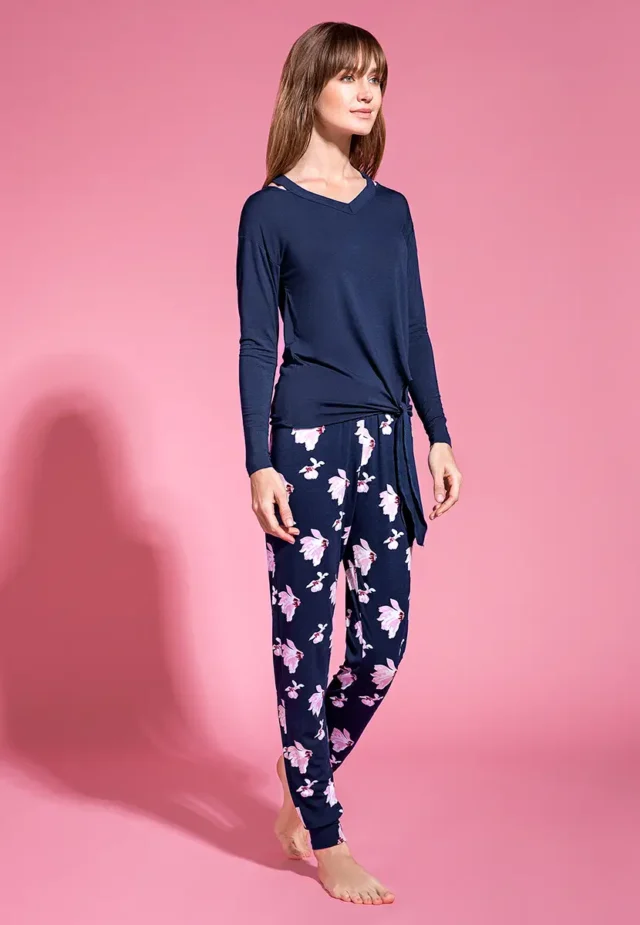 HW127SS19 Футболка с длинным рукавом, цвет синий, размер XXL (52) — изображение 2